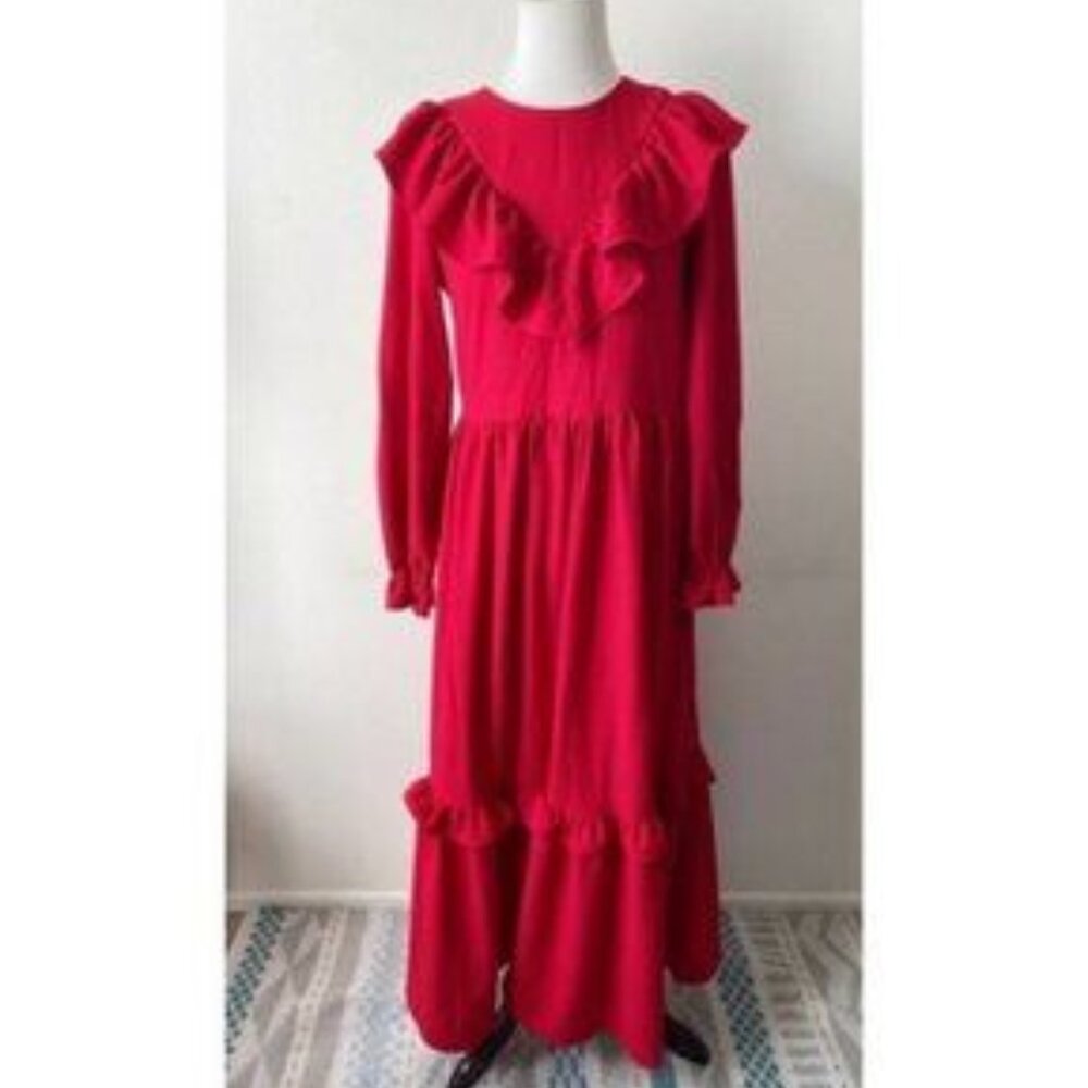 NWT H&M Red Prairie Cottagecore Dress